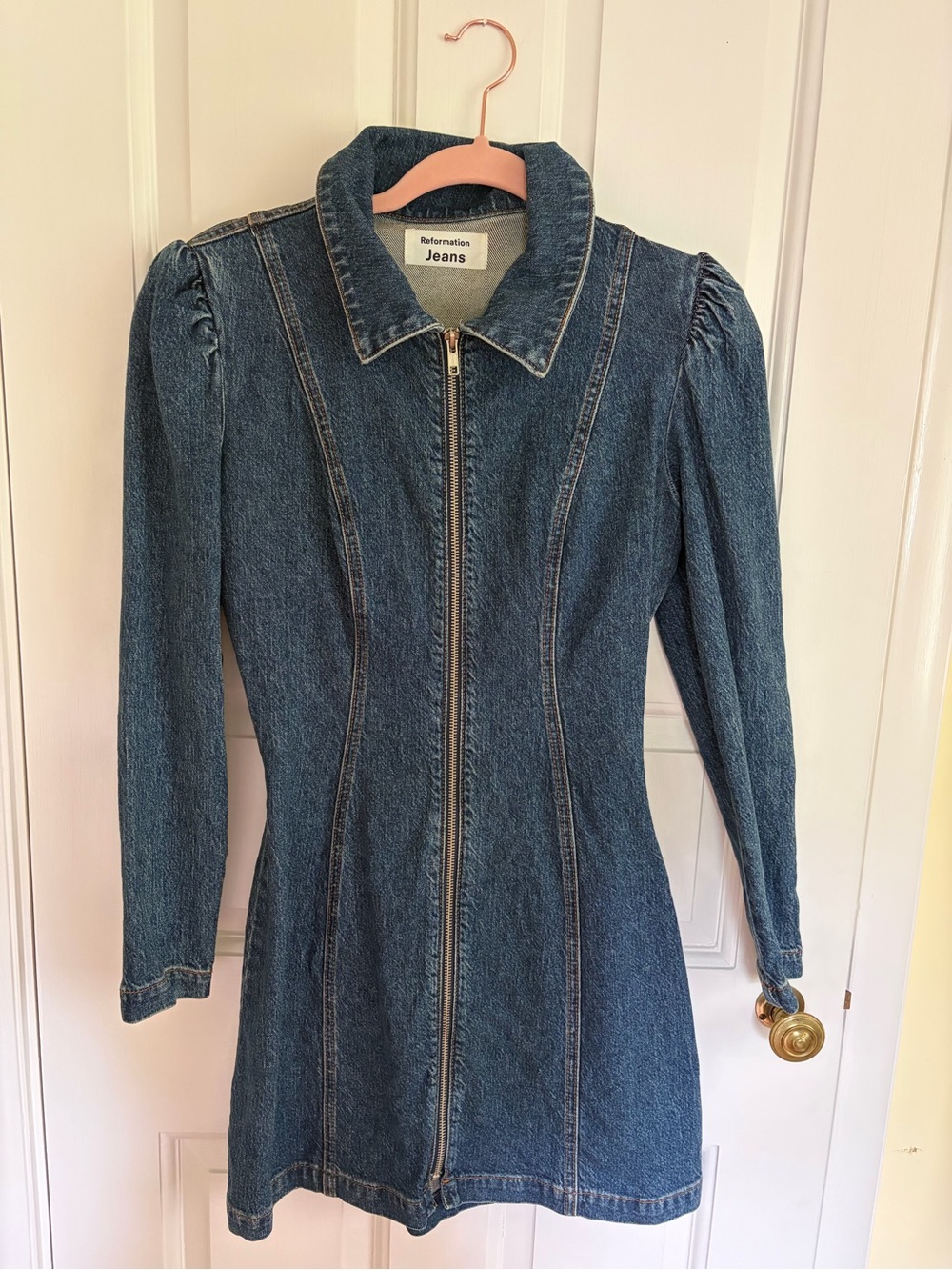 Reformation Kensington Denim Mini Dress